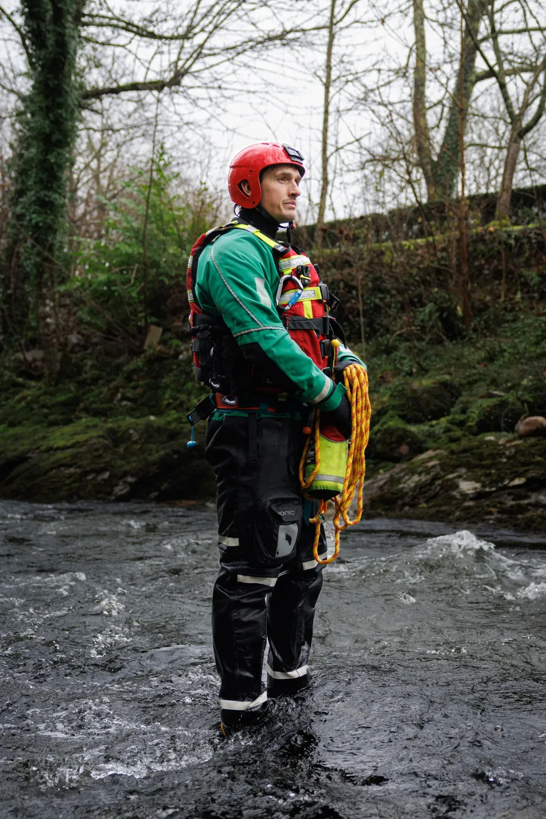 SWASFT Hazardous Area Response Team water rescue training on the River Dart