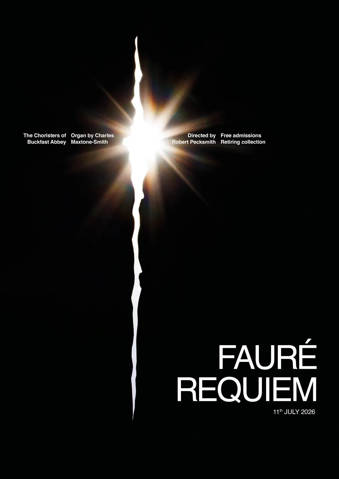 Concert poster for Fauré's Requiem