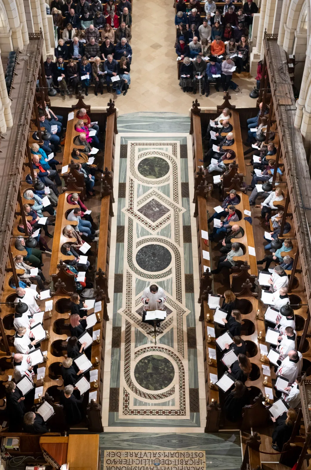 A Christmas carol concert at Buckfast Abbey