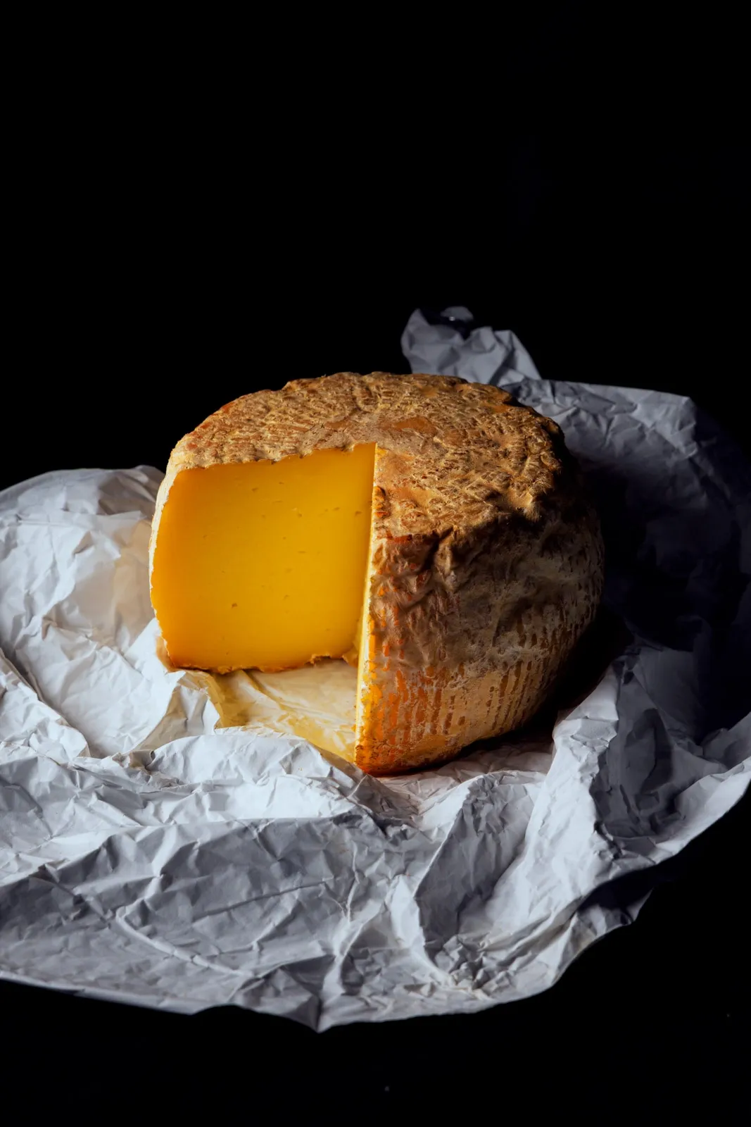 Hickory smoked Sharpham Rustic cheese