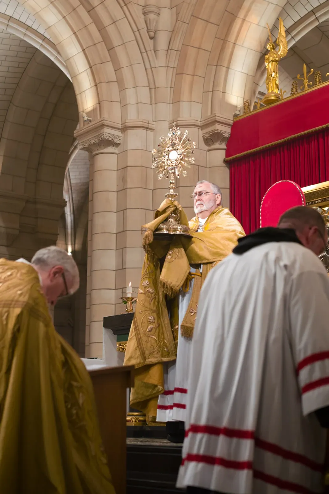 Exposition of the Blessed Sacrament at Buckfast Abbey
