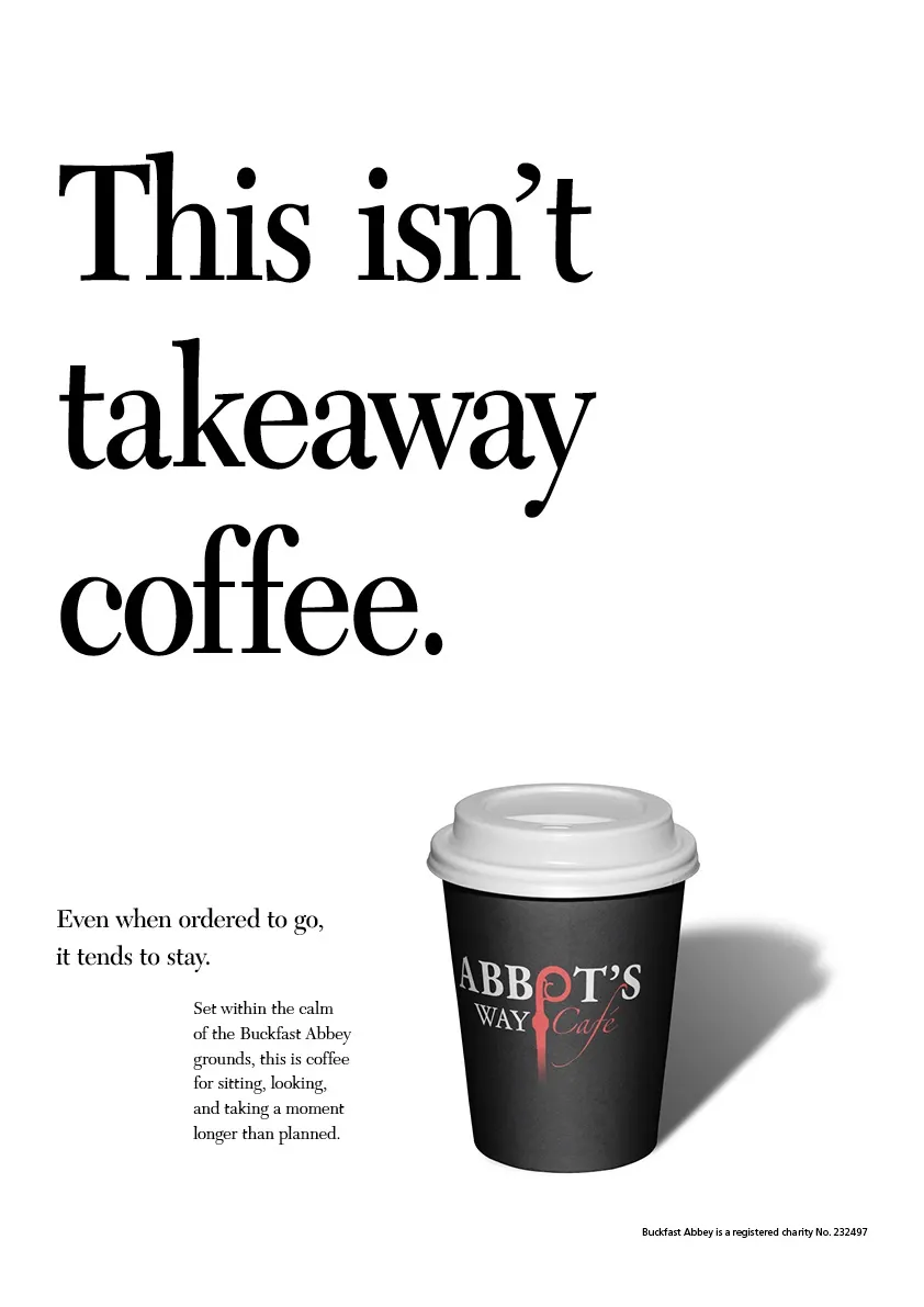 This isn't takeaway coffee poster