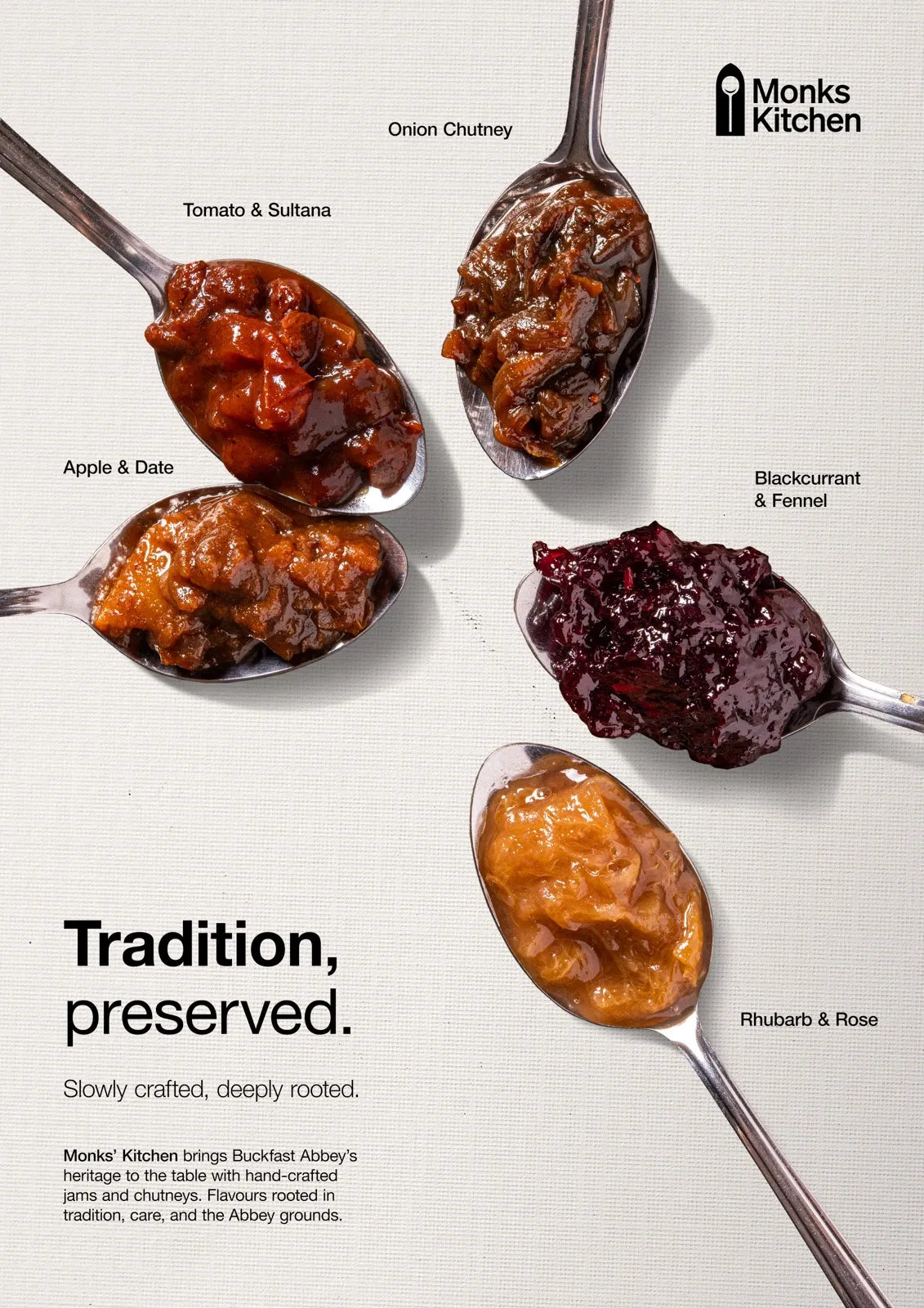 Tradition, preserved: a poster for jam and chutneys