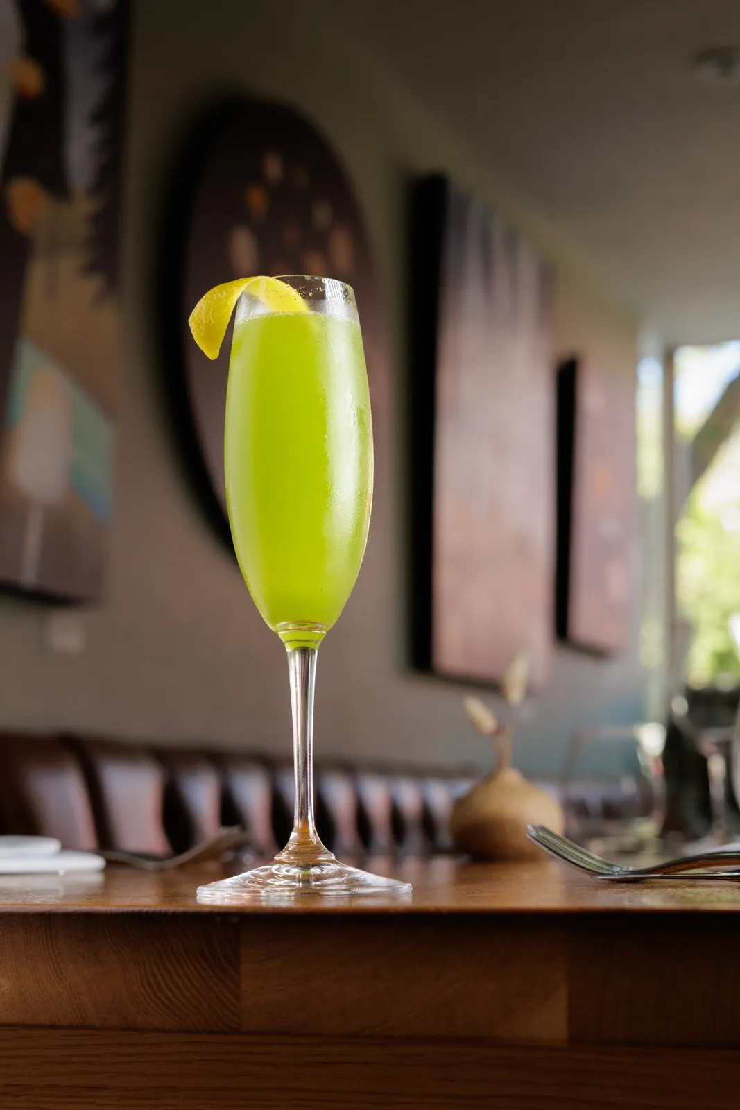 A Totnes 75 cocktail at Gather