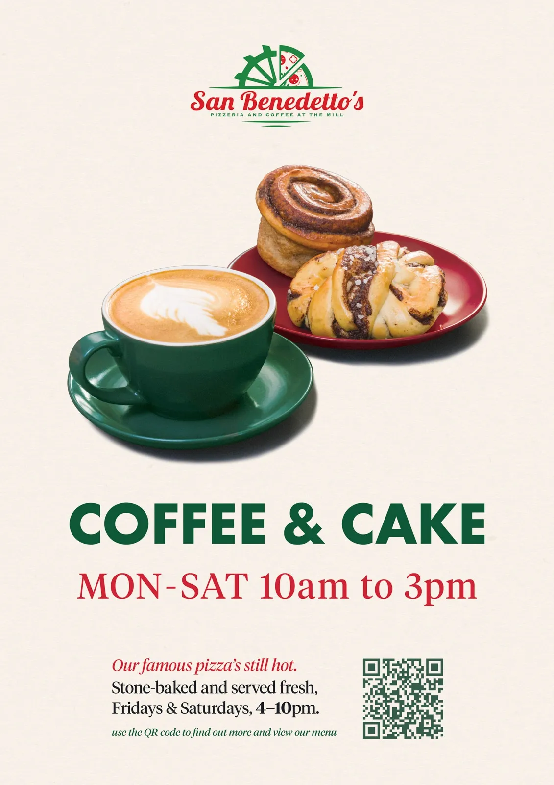 Coffee and cake poster